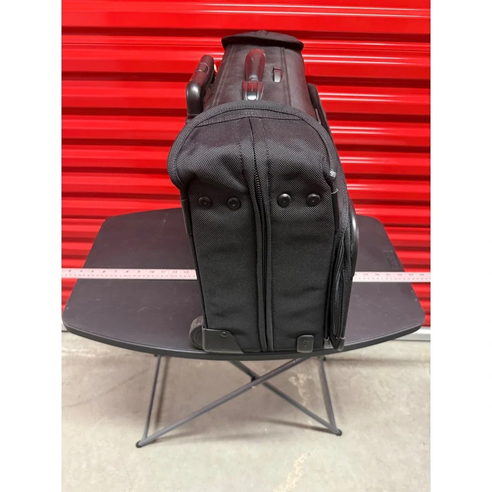 Briggs & Riley Rolling Garment Bag Black Ballistic Nylon Wheeled CarryOn Luggage